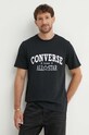 Converse t-shirt bawełniany czarny 10026458.A03