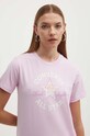 Converse tricou din bumbac roz 10026362.A03