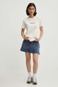 Odzież Kaotiko t-shirt bawełniany AN003.01.G002 beżowy