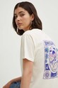 Kaotiko t-shirt bawełniany AN003.01.G002 beżowy