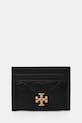 Tory Burch portacarte in pelle Kira 154993.001 nero SS25