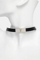 Patrizia Pepe colier din piele 8J1722.L048 negru SS25