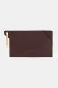 AllSaints carcasa din piele HEX CARDHOLDER husă de card burgundia W398XB