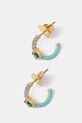 Сережки Kate Spade циркон золотий KK452