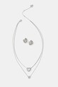 Колие и обици Guess BELOVED да сребърен JUBS05.076JW