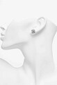 Tory Burch cercei Kira Pave Stud 158535.042 argintiu SS25