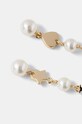 Tory Burch kolczyki Kira Linear Pearl 167336.137 złoty SS25