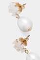 Doplnky Náušnice Tory Burch Kira Mother of Pearl 168009.700 biela