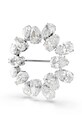 Swarovski brosa MATRIX 5714646 argintiu SS25