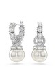 Swarovski σκουλαρίκια MATRIX κρύσταλλο Swarovski ασημί 5691716