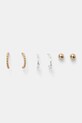 Náušnice Lauren Ralph Lauren 3-pack 3-pack stříbrná 14G00947
