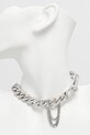 Accesorii AllSaints colier 37514555SLV041 argintiu