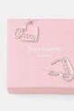 Juicy Couture kolczyki JUICY HEART LARGE HOOP EARRINGS JCJHE124011 srebrny SS25
