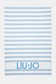 Liu Jo prosop de plajă din bumbac albastru VA5198.T0300