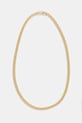 Επιχρυσωμένο κολιέ HATTON LABS Classic Cuban Chain M ασήμι κίτρινο HL.W4.384.GL
