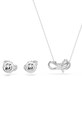 Swarovski colier si cercei argintiu 5723554
