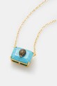 Kurt Geiger London naszyjnik 4341177429 turkusowy SS25
