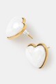 Сребърни обици AMBUSH Pearl Heart Stud Pierce 12115240 злато SS25