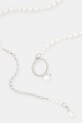 Ασημένιο κολιέ AMBUSH Pearl Strand Necklace 12115268 ασημί SS25