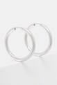 Серебряные серьги Tom Wood Classic Hoops Large серебро серебрянный 100189