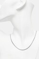 Аксессуары Серебряное колье Tom Wood Curb Chain M 100264 серебрянный