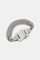 Браслет 1017 ALYX 9SM 2x chain buckle серебрянный AAUJW0218OT01