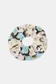 GANNI elastico per i capelli Printed Cotton Frill Scrunchie multicolore A6576