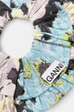 GANNI gumka do włosów Printed Cotton Frill Scrunchie A6576 multicolor SS25