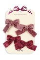 Детские заколки для волос Konges Sløjd 4 PACK GLITTER BOW HAIR CLIPS 4 шт розовый KS102927
