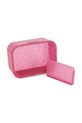 Konges Sløjd cutie de prânz pentru copii LUNCH BOX GLITTER roz KS102744