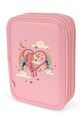 Детски моливник Konges Sløjd CLOVER MAXI PENCIL CASE розов KS102992.G