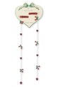 Detské sponky Konges Sløjd 2 PACK PEARLY TASSEL HAIR CLIP červená KS103225