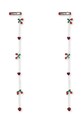 Dievča Detské sponky Konges Sløjd 2 PACK PEARLY TASSEL HAIR CLIP KS103225 červená