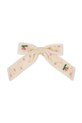 Dziewczynka Konges Sløjd spinka do włosów VELVET BOW PEARLY HAIR CLIP KS103208 beżowy