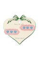 Дитячі шпильки для волосся Konges Sløjd 2 PACK HEART EMBROIDERY HAIR CLIP KS103217 рожевий SS25