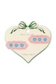 Konges Sløjd gyerek hajcsatok 2 db HEART EMBROIDERY HAIR CLIP KS103217 rózsaszín SS25
