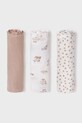 Mayoral Newborn pieluszka niemowlęca 3-pack 3-pack beżowy 9872.1A.Newborn.PPYH