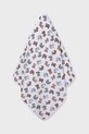 Детское хлопковое полотенце с капюшоном Mayoral Newborn 9917.2G.Newborn.PPYH белый SS25