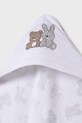 Мальчик Детское хлопковое полотенце с капюшоном Mayoral Newborn 9917.2G.Newborn.PPYH белый
