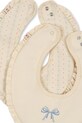 Konges Sløjd salopete pentru bebelusi BASIC 2 PACK FRILL BIB 2-pack KS102250 bej SS25