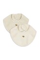 Dětský podbradník Konges Sløjd BASIC 2 PACK BIB 2-pack Kojenecký výrobek béžová KS102251