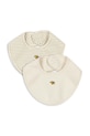 Дитячий слюнявчик Konges Sløjd BASIC 2 PACK BIB 2-pack Для немовлят бежевий KS102251