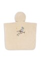 Konges Sløjd gyerek pamut fürdőköpeny TERRY PONCHO EMBROIDERY GOTS KS102809 bézs SS25