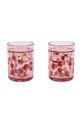 Konges Sløjd kubek dla dzieci 2 PACK GLITTER CUPS 2-pack czerwony KS102642
