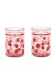 Konges Sløjd kubek dla dzieci 2 PACK GLITTER CUPS 2-pack KS102642 czerwony SS25