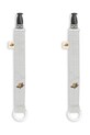 Підвіска для пустушки Konges Sløjd 2 PACK SEERSUCKER PACIFIER STRAP 2-pack KS102903 білий SS25