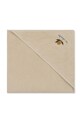 Detský bavlnený uterák Konges Sløjd TERRY TOWEL EMBROIDERY GOTS KS103353 béžová SS25