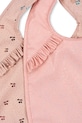 Konges Sløjd bavaglino neonato 2 PACK DINNER BIB WITH FRILL pacco da 2 KS103156 rosa SS25