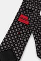 HUGO krawat jedwabny 50535330 czarny SS25