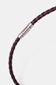 Kožený náramok HUGO 50532309 burgundské AW25